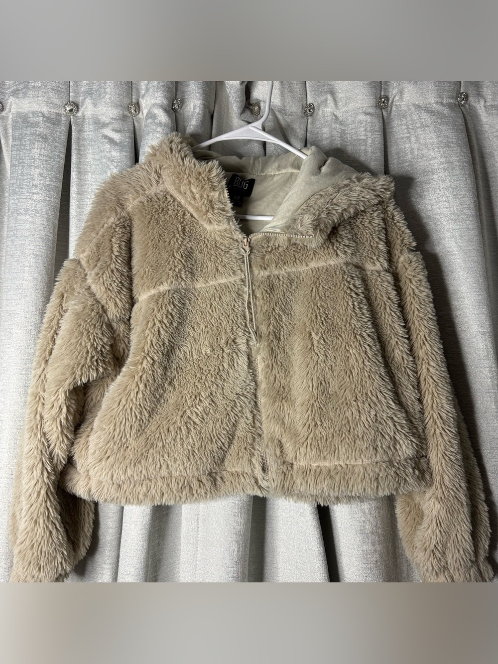 BDG urban outfitters cropped fur jacket